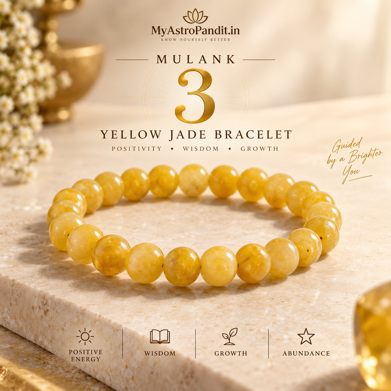 Yellow Jade Bracelet