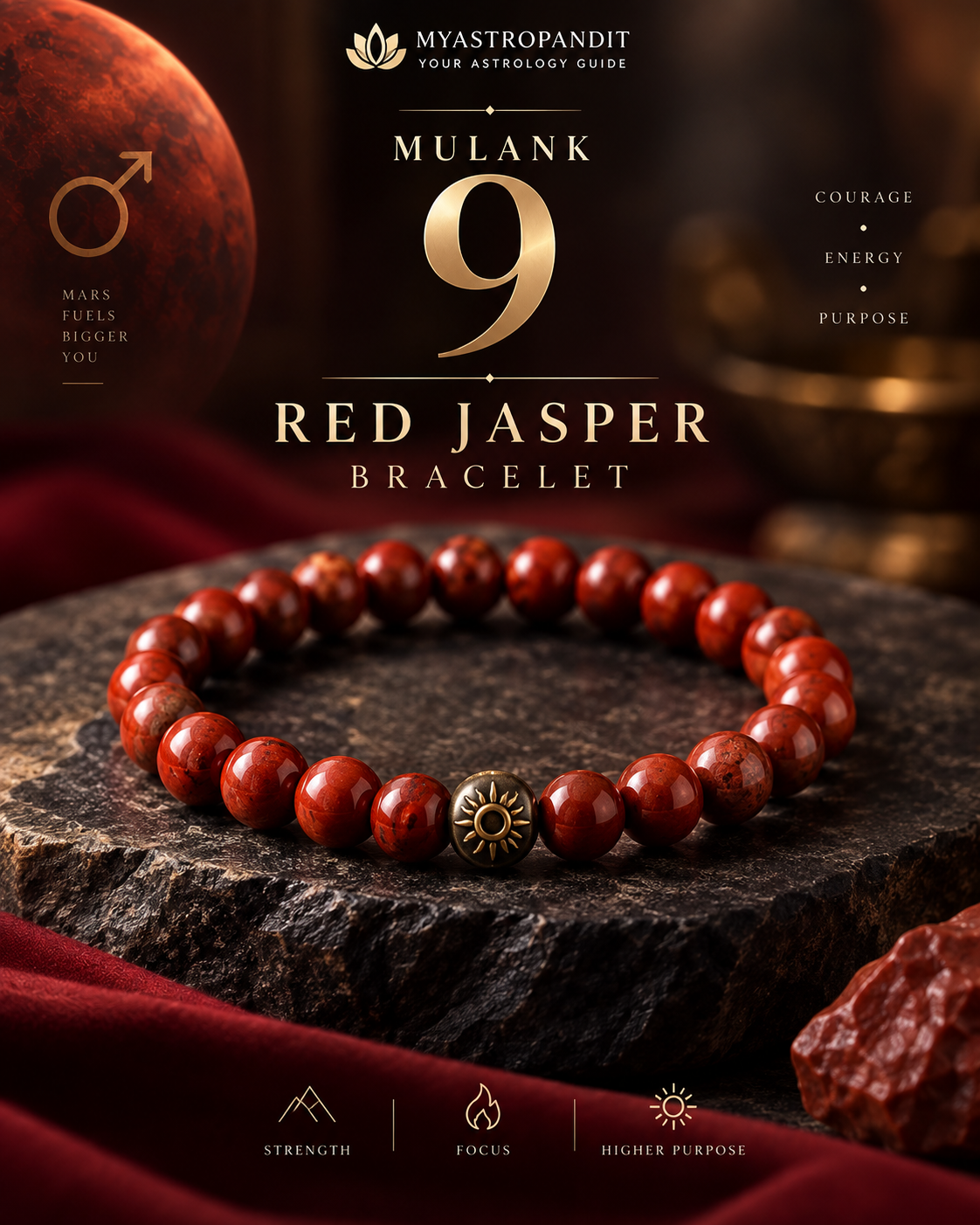 Jasper Bracelet – Mars Energy Collection